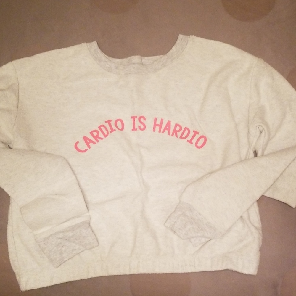 Aerie cropped workout sweatshirt
